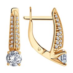 Серьги из серебра Diamant 93-120-02130-1, фианит