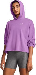 Худи женское Under Armour UA Rival Terry OS Hoodie фиолетовое XL