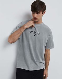 Футболка мужская Gloria Jeans BKT015375 серый XS/176