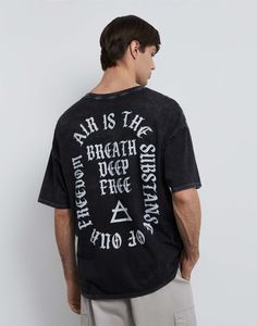 Футболка мужская Gloria Jeans BKT015376 черный S/182