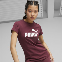 Футболка женская PUMA ESS Logo Tee (s) бордовая S