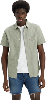 Рубашка мужская Levis Men Short Sleeve Classic 1 Pocket Standard Shirt серая XS Levis®