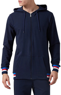 Толстовка мужская Asics Logo Sweat Fz Hoodie синяя 2XL