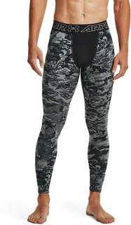 Тайтсы мужские Under Armour ColdGear Print Leggings серые SM