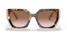 Очки солнцезащитные Prada для женщин, размер 54-47, черепаха-01R0A6, 0PR 15WS