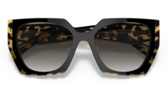 Очки солнцезащитные Prada для женщин, размер 54-47, чёрный-3890A7, 0PR 15WS