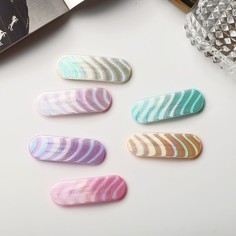 Заколка клик-клак Queen fair 7915780 микс, 6 шт