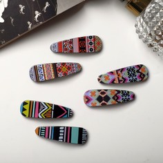 Заколка клик-клак Queen fair 7915768 микс, 6 шт