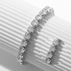 Браслет из бижутерного сплава р. 17 Queen fair 9690658, стразы