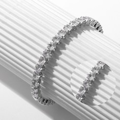 Браслет из бижутерного сплава р. 6,5 Queen fair 9690649, стразы