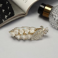 Заколка-автомат Queen fair 10073058 белая, 1 шт