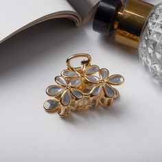 Заколка-краб NoBrand 7862196 сине-золотая