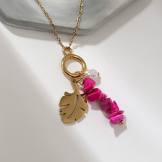 Колье из бижутерного сплава/меди/стали 45 см Queen fair 9902519, жемчуг искусственный