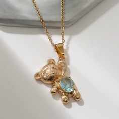 Колье из бижутерного сплава/меди 45 см Queen fair 9902514, стразы