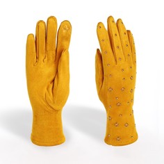 Перчатки женские NoBrand 9702146 желтые, one size