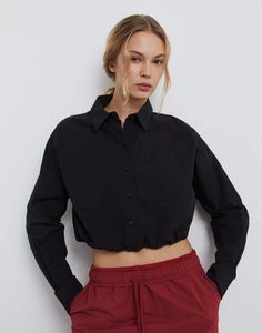 Рубашка женская Gloria Jeans GWT003316 черный XS/164