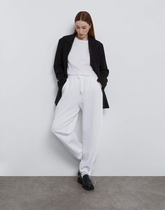 Спортивные брюки женские Gloria Jeans GAC022260 белый XS/164