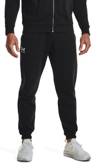 Спортивные брюки мужские Under Armour UA Essential Fleece Jogger-BLK черные XLT