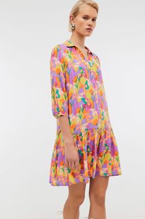 Платье женское Baon B4524128 желтое 2XL