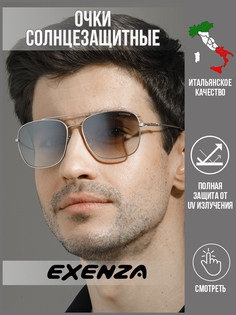 Солнцезащитные очки мужские Exenza Arido P01 хром/серые