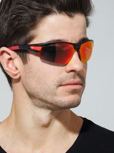Спортивные солнцезащитные очки мужские Exenza Monza G02 черные/красные
