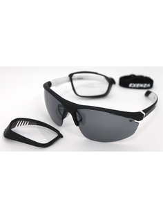Спортивные солнцезащитные очки мужские Exenza Sportoptic G02 черные/белые