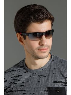 Спортивные солнцезащитные очки мужские Exenza Strike G03 красные/черные