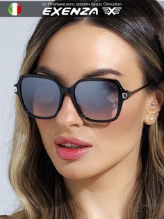 Солнцезащитные очки женские Exenza Brunetta P01 черные