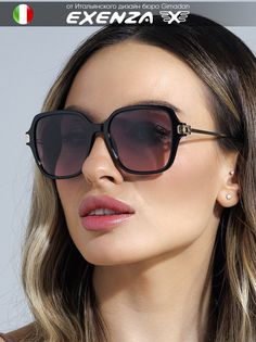 Солнцезащитные очки женские Exenza Brunetta P02 черные