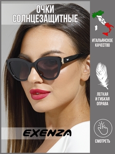 Солнцезащитные очки женские Exenza Largo P01 черные/золотистые