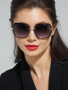 Солнцезащитные очки женские Exenza Tocco G01 черные/золотистые