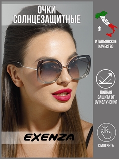 Солнцезащитные очки женские Exenza Prazzo P02 серые/черные/светло-золотистые