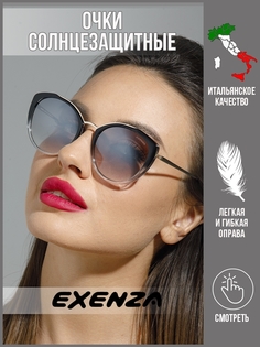 Солнцезащитные очки женские Exenza Gravito P01 черные/прозрачные