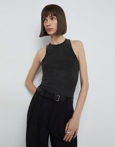 Топ женский Gloria Jeans GTN004120 черный L/170