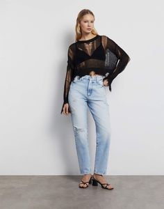 Джинсы женские Gloria Jeans GJN033117 синий /лайт айс/ 48/170