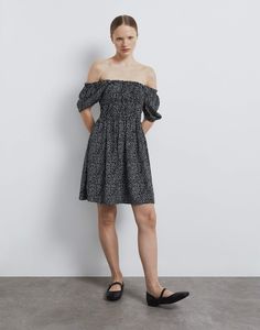 Платье женское Gloria Jeans GDR028304 черный/белый XL/170
