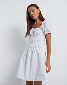 Платье женское Gloria Jeans GDR028419 белый S/170