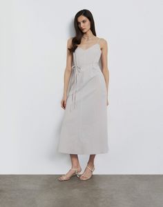 Платье женское Gloria Jeans GDR029055 светло-бежевый L/170