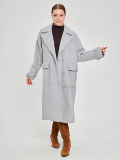 Пальто женское Crosario 60065 серое 44 RU