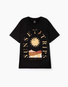 Футболка мужская Gloria Jeans BKT015461 черный XL/182