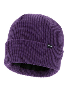 Шапка унисекс Volcom Sweep Lined Beanie фиолетовая, one size