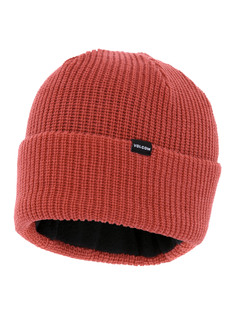 Шапка унисекс Volcom Sweep Lined Beanie оранжевая, one size