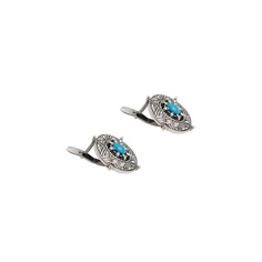 Серьги Jenavi e63031b0 бирюза