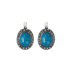 Серьги Jenavi e62031b0 бирюза