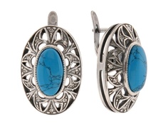 Серьги Jenavi e61931b0 бирюза