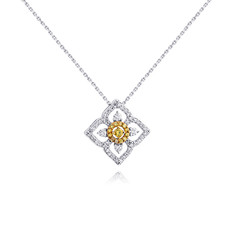 Колье из белого золота 45-50 см ADAMAS 84041183/01-А51ДИ-426, бриллиант АДАМАС