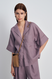 Блуза женская Finn Flare FSE110137 фиолетовая L
