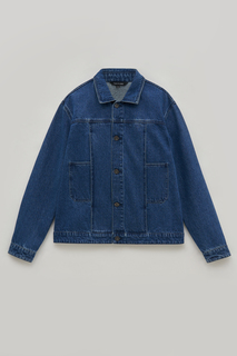Джинсовая куртка мужская Finn Flare FSE25005 синяя XL
