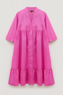 Платье женское Finn Flare FSD11084 розовое 3XL