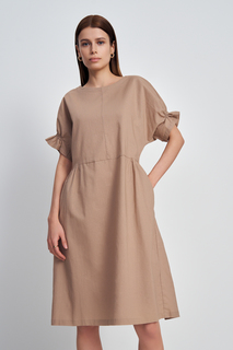 Платье женское Finn Flare FSE11003 коричневое XL